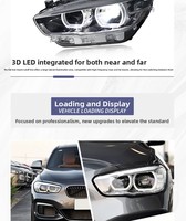 Ensemble de phares LED haut de gamme pour BMW Série 1 F20 (2015-2018) avec lentille de projecteur et feux de jour