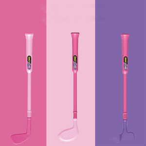 <span class=keywords><strong>Mini</strong></span> ensemble de club de <span class=keywords><strong>golf</strong></span> de charrette à bras portable pour filles d'intérieur jouet d'entraînement de sport d'usine avec logo imprimé de tige de poussée de balançoire - Product Image 2