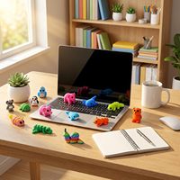 120 figurines miniatures articulées d'animaux imprimés en 3D, collection en vrac, jouets anti-stress variés, idéales pour les fêtes et la salle de classe