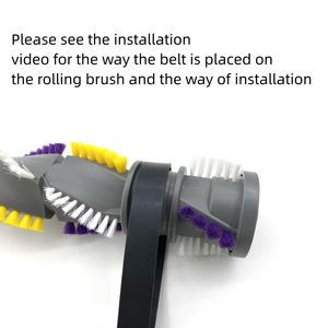 Courroie de brosse pour aspirateur <span class=keywords><strong>Bissell</strong></span> Cleanview Swivel Pet, compatible avec les modèles 2252, 2254, 2486, 2489, 22543, 24899, 3195, 3196 #   1604545 - Product Image 4