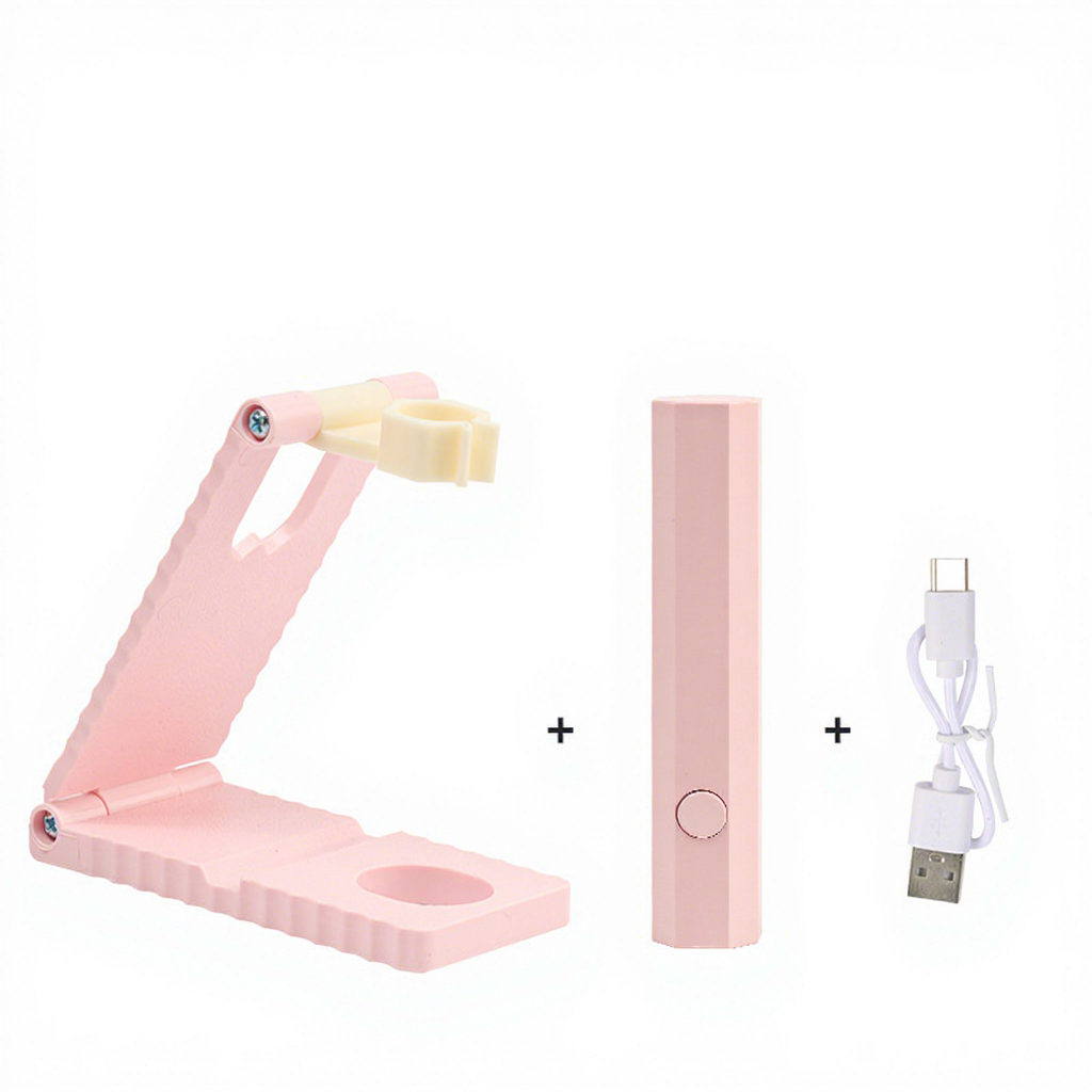 Nail  light and holder-pink