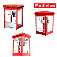 Machine à Popcorn Électrique Commerciale à Double Cuve, Industrielle, pour Caramelisation, Usage Domestique, Distributeur Automatique de Popcorn Commercial avec Chariot