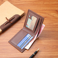 Dompet Multi kartu untuk pria, dompet Multi tempat kartu ramping kasual modis bisnis pendek