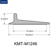 KMT-M1246 Burlete de espuma autoadhesivo impermeable para sellado de marcos, tipo peel and stick, para venta al por mayor