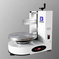 Boulangerie électrique gâteau grattoir automatique crème éponge pâte Mini gâteau niveau répondre lisse glaçage propagation Spinner déposant Machine
