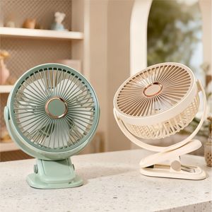 Ventilador de clip LingPan de 5W, recargable por USB, oscilante, portátil, para escritorio, cochecito de bebé y camping. - Product Image 4
