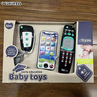 Jouet éducatif précoce pour bébé, télécommande de simulation de télévision, téléphone portable pour bébé, jouet musical lumineux pour clé de voiture, 1-3 ans, en vente