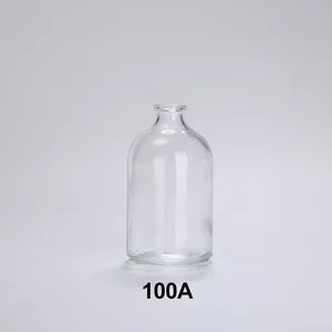 100ml การออกแบบที่น่าสนใจขวดแก้วเปล่าขวดแก้วขวดเพนซิลิน