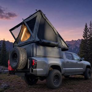 Meistverkaufte Pickup-Truck-Ladeflächenabdeckung Weiche Rollabdeckung aus Edelstahl Staubschutz Heckbox Hochabdeckung Schwarz 4WD <span class=keywords><strong>Offroad</strong></span> MOQ 1 Stück - Product Image 4