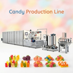 Machine de fabrication de bonbons gélifiés personnalisés, ligne de production automatique de petites confiseries à base d'<span class=keywords><strong>amidon</strong></span> - Product Image 1