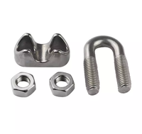 Pince de levage simple en acier au carbone PBL, très polie, malléable, robuste, pour câble métallique, double pince, clips de câble métriques