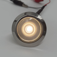 Lumière de marche LED marine authentique pour RV et bateau, blanc chaud, en acier inoxydable, étanche, lumière de courtoisie