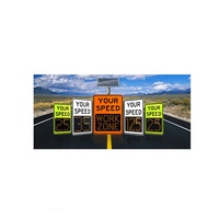 Panneau de signalisation routière avec télécommande P10 personnalisé Panneau solaire de signalisation routière Limite de vitesse Détecteur de radar Affichage LED VMS