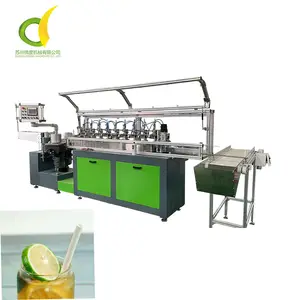 Máquina de encostamento de papel verde, alta velocidade, máquina totalmente automática para beber papel, máquina de porquinho