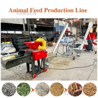 Machines de transformation des aliments pour animaux de ferme à haute efficacité 1t pour bovins, chèvres, poulets, volailles, fabrication de granulés