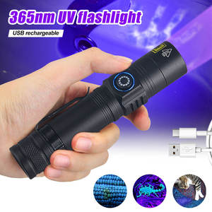 <span class=keywords><strong>Lampe</strong></span> <span class=keywords><strong>torche</strong></span> UV LED Niaconn SDT-0026 365/395nm, indice de protection IP55, en alliage d'aluminium, rechargeable par USB, 1000 <span class=keywords><strong>lumens</strong></span>, usage industriel et camping - Product Image 4
