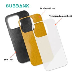 2D casing ponsel kosong sublimasi kaca Tempered TPU PC untuk iPhone 14 15 16 17 Pro Max untuk hadiah promosi & bisnis yang disesuaikan - Product Image 5