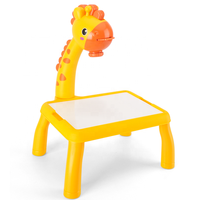 Table de peinture avec projecteur, jouet de projection pour tracer et dessiner avec lumière et musique, tableau de dessin éducatif pour jeux de dessin