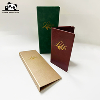 Ensemble de couvertures de menu en cuir en gros, CheckPresenter, Carte des vins, Menu principal, Logo personnalisé OEM