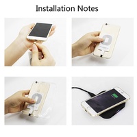 Vente en gros de chargeurs sans fil portables fins et universels pour téléphones mobiles, adaptateur de charge rapide pour iPhone 5s 6 7 Plus 6s