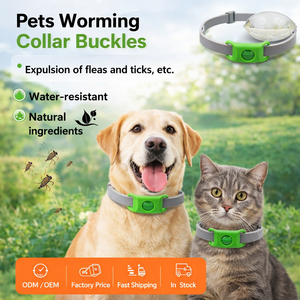 <span class=keywords><strong>Collar</strong></span> Calmante de Silicona de Lujo para Mascotas, Ajustable, <span class=keywords><strong>Antipulgas</strong></span>, Antiestrés, con Plantas Naturales y Aceites Esenciales para Perros y Gatos - Product Image 1
