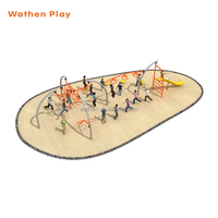 Équipement de terrain de jeu extérieur de haute qualité pour enfants : structure de grimpe en corde et filet pour écoles et parcs d'aventure