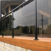Balustrade en verre en alliage d'aluminium de qualité supérieure, verre trempé, écologique, résistant aux intempéries, garde-corps d'escalier, balcon, garantie de 5 ans