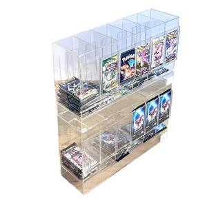 Support de cartes de jeu portable moderne personnalisé en usine, en acrylique, double couche, 6 emplacements, distributeur d'affichage - Product Image 1