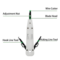 Kits d'outils réseau Cat 5e/Cat 6 LAN RJ45 : Pince à sertir, testeur de câble, dénudeur de câble, tournevis pour installation et réparation