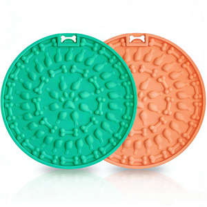 โปรโมชั่นสุดฮอต ชามอาหารสุนัข แผ่นรองให้อาหารแบบช้า ทนทาน พร้อมจุกดูดสุญญากาศ แผ่นรองเลียซิลิโคนสำหรับสุนัข - Product Image 4