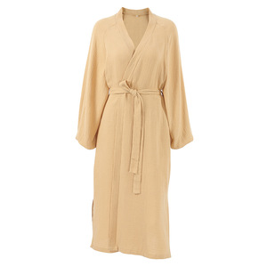 SMOOTH <span class=keywords><strong>Camicia</strong></span> <span class=keywords><strong>da</strong></span> <span class=keywords><strong>Notte</strong></span>/Abito Lungo/Accappatoio <span class=keywords><strong>da</strong></span> Hotel in Puro <span class=keywords><strong>Cotone</strong></span> per Donna, Comodo, Delicato sulla Pelle, Sottile, Design per Loungewear Autunnale - Product Image 4