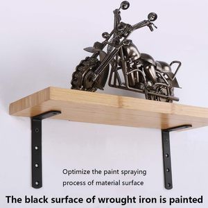 Support d'étagère 5'' x 3'' en L, supports d'étagère robustes en acier inoxydable, équerre d'<span class=keywords><strong>angle</strong></span>, finition peinte/galvanisée - Product Image 4