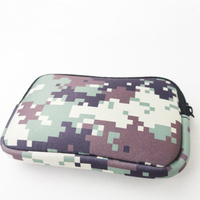 Design personnalisé néoprène porte-monnaie pochette étanche fermeture éclair portefeuille et étui d'identité pour hommes femmes impression porte-carte changement sac à main