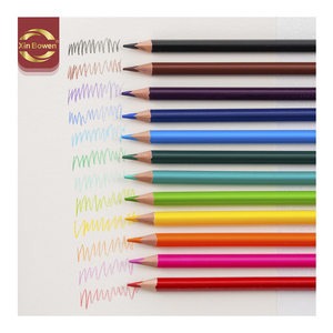 Xin Bowen 12 colores lápices solubles en agua lápiz de carbón lápices de madera de colores para niños - Product Image 3