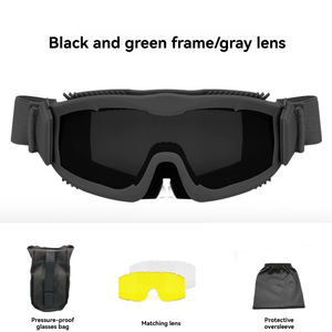 Nuova alta qualità antiurto visione notturna Off Road <span class=keywords><strong>moto</strong></span> occhiali tattici e professionale a prova di polvere occhiali da campeggio - Product Image 6