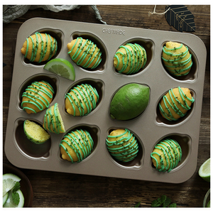 Moule à muffins antiadhésif en métal attrayant pour 12 cupcakes au citron WK9750, écologique - Product Image 5