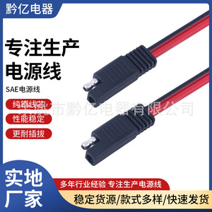SAE <b>Power</b> <b>Cable</b> Photovoltaic Connector 12V 60A IP65 PVC Insulation Copper Conductor For Solar Applications - Product Image 5