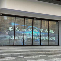 Écran LED transparent interactif programmable pour extérieur P4-8, grands fabricants d'écrans LED flexibles de pointe