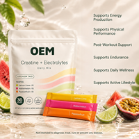Poudre de créatine et d'électrolytes pour l'endurance, apportant de l'énergie, antioxydant, équilibre électrolytique, différentes saveurs, 30 sachets, HALAL