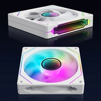 Ventiladores de Refrigeración para Caja de PC Magic Infinity Mirror de 120 mm RGB ARGB, Silenciosos, con Aspas de Giro Positivo/Inverso, para Juegos