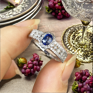 Bagues de mariage minimalistes en argent sterling 925 plaqué rhodium avec rubis naturel taillé ovale, fabrication artisanale, pour femmes, qualité supérieure, directement de l'usine - Product Image 2