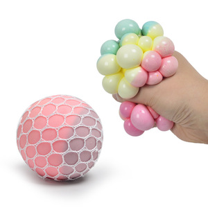 Vente en gros de balles anti-stress en forme de raisin, balles anti-stress changeantes de couleur en trois tons - Product Image 4