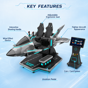 <span class=keywords><strong>Simulateur</strong></span> de vol d'<span class=keywords><strong>avion</strong></span> VR 9D commercial |   Équipement de jeu de réalité virtuelle immersive pour parc d'attractions - Product Image 5