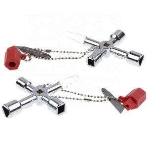 Clé à molette, outil à main universel, clé croisée, clé carrée, clé triangulaire, clé pour armoire électrique, ascenseur, élévateur - Product Image 4