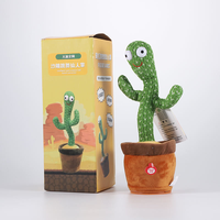 Kawaii danse Cactus peluche dessin animé chantant parlant éducation jouets cadeau pour les enfants
