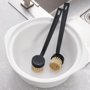 Brosse de nettoyage pour ustensiles de cuisine avec logo/couleur personnalisés, petite, noire, durable et antidérapante, pour nettoyer les poêles et les casseroles - Product Image 4