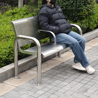 Chaise d'attente en acier inoxydable pour hôpital, aéroport, clinique, arrêt de bus, métro et sous-métro