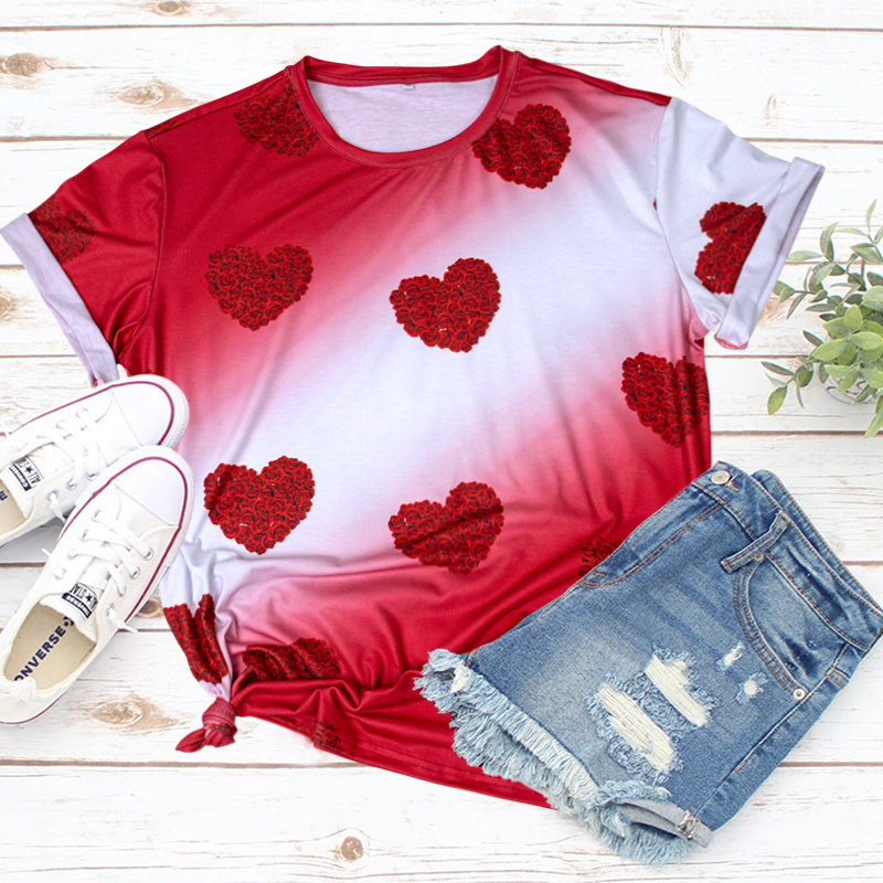 Red Heart T Shirts - Customizable Valentine's Day Clothing