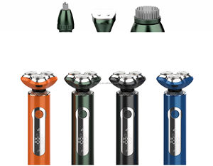 MIOCO-<span class=keywords><strong>Afeitadora</strong></span> eléctrica inalámbrica profesional para hombre, <span class=keywords><strong>afeitadora</strong></span> de triple <span class=keywords><strong>hoja</strong></span> <span class=keywords><strong>intercambiable</strong></span>, resistente al agua - Product Image 3