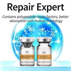 Ampoule faciale au cuivre et aux peptides Vickers OEM personnalisée avec sérum anti-âge GHK-Cu raffermissant et renouvelant la peau pour tous types de peau - Product Image 4